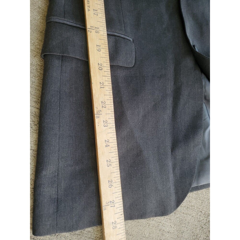Banana Republic Charcoal Modern Slim Fit Blazer Jacket Size 38R - Picture 11 of 11